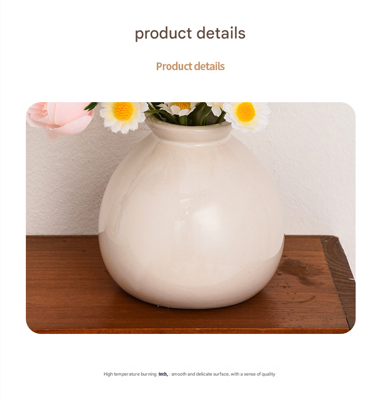 Mini Ceramic Vase and Artificial Flower Suit